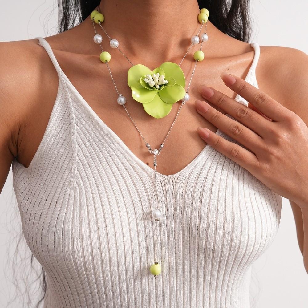 High-end Butterfly Orchid Collarbone Chain Luxury Exquisite Flower Neck Pendant  Daily