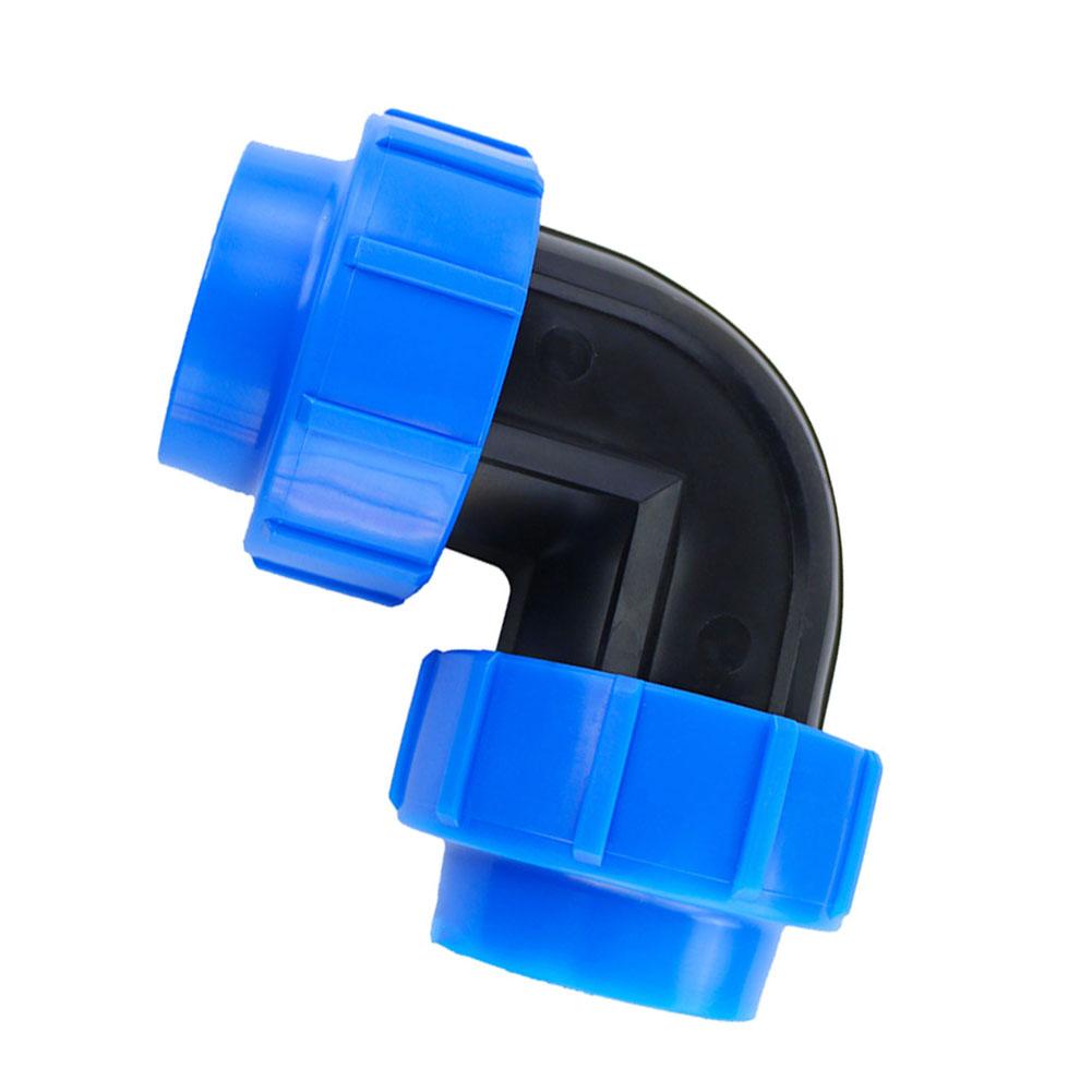 

For Drip Irrigation Blue With Black 90 PP Coupling Efficient Irrigation Pipe Joint Hose Connector Drip Irrigation