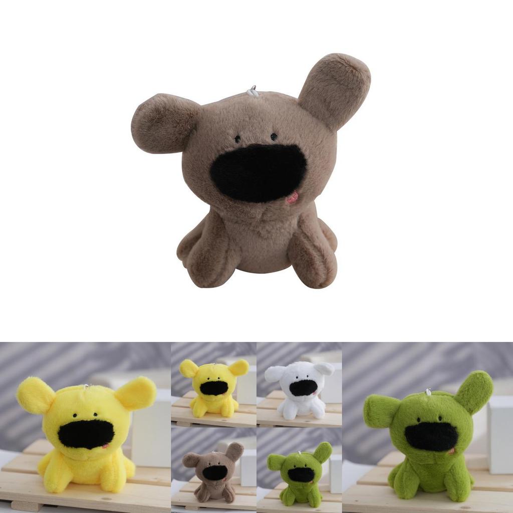 Adorable Plush Toy Black Nosed Dog Doll Soft Stuffed Animal Gift For Kids