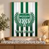 Werder Bremen FC Custom Name Text 5D Diamond Painting Kit DIY Full Drill Diamond Art Decoration