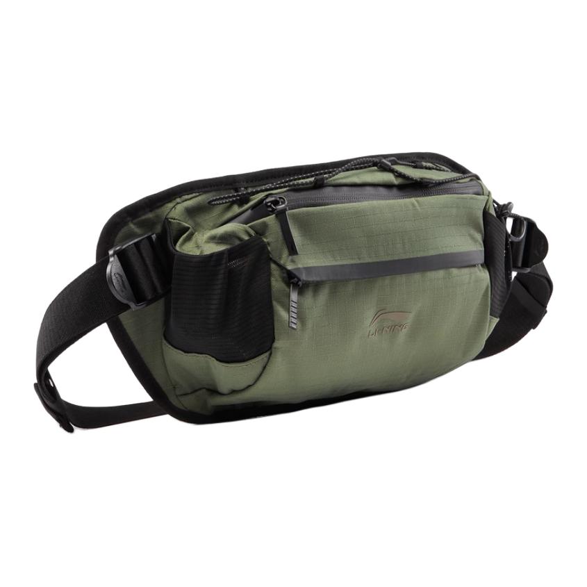 New LiNing Polyester Fanny Pack Unisex Army Canvas Green ABDV011-2