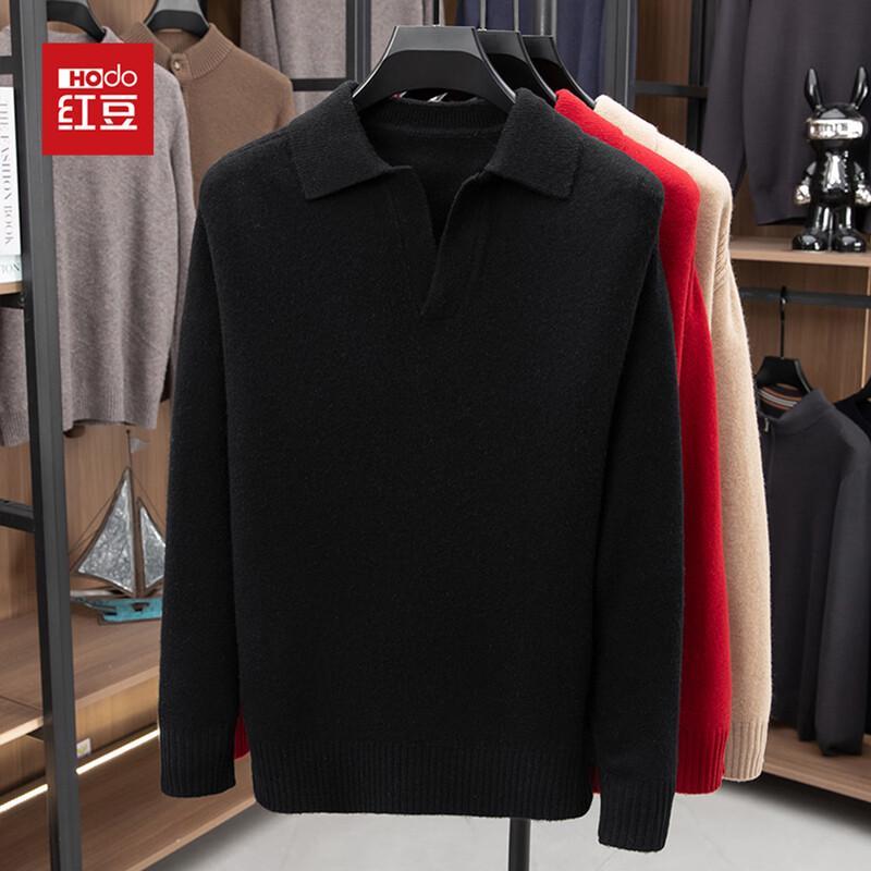 Hodo Men's Thickened Round Neck Wool Pullover