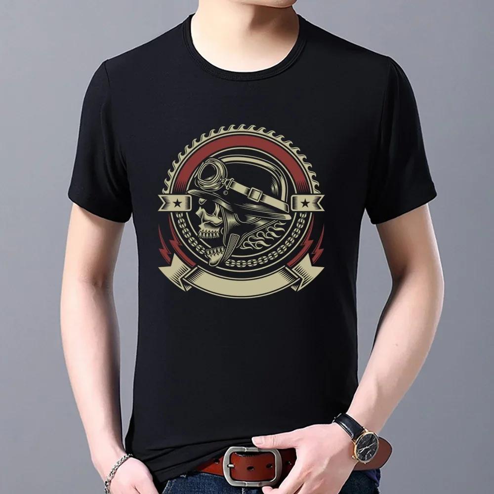 Casual Travel Sports Breathable Quick-drying O-neck Men's Top T-shirt Summer Popular Pirate Skull Pattern Printed Shirt