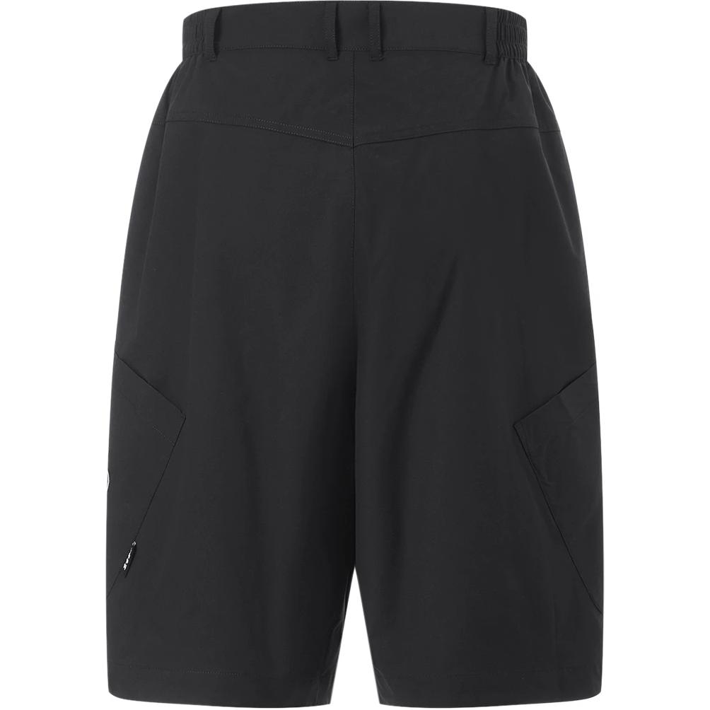 Li Ning Earth Seamless Series Solid Color Mid Waist Comfortable Breathable Loose Straight Casual Shorts Men Shorts Black AKST055-1