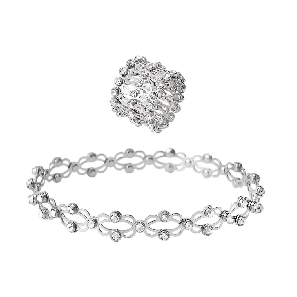 Douyin Internet celebrity with the same telescopic ring, a two-wear new creative magic telescopic ring deformable copper bracelet