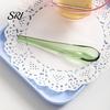 Durable Glass Spoon Handmade Colored for Coffee Milk Ergonomic Handle Stirring Bar Versatile Cooking Heat-Resistant Dishwasher Safe Artistic