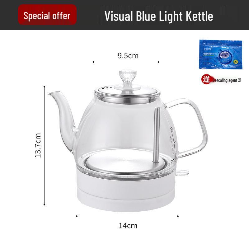 

Electric Glass Kettle for Gongfu Tea – Compact Water Boiler and Infuser for Brewing Tea at Home
