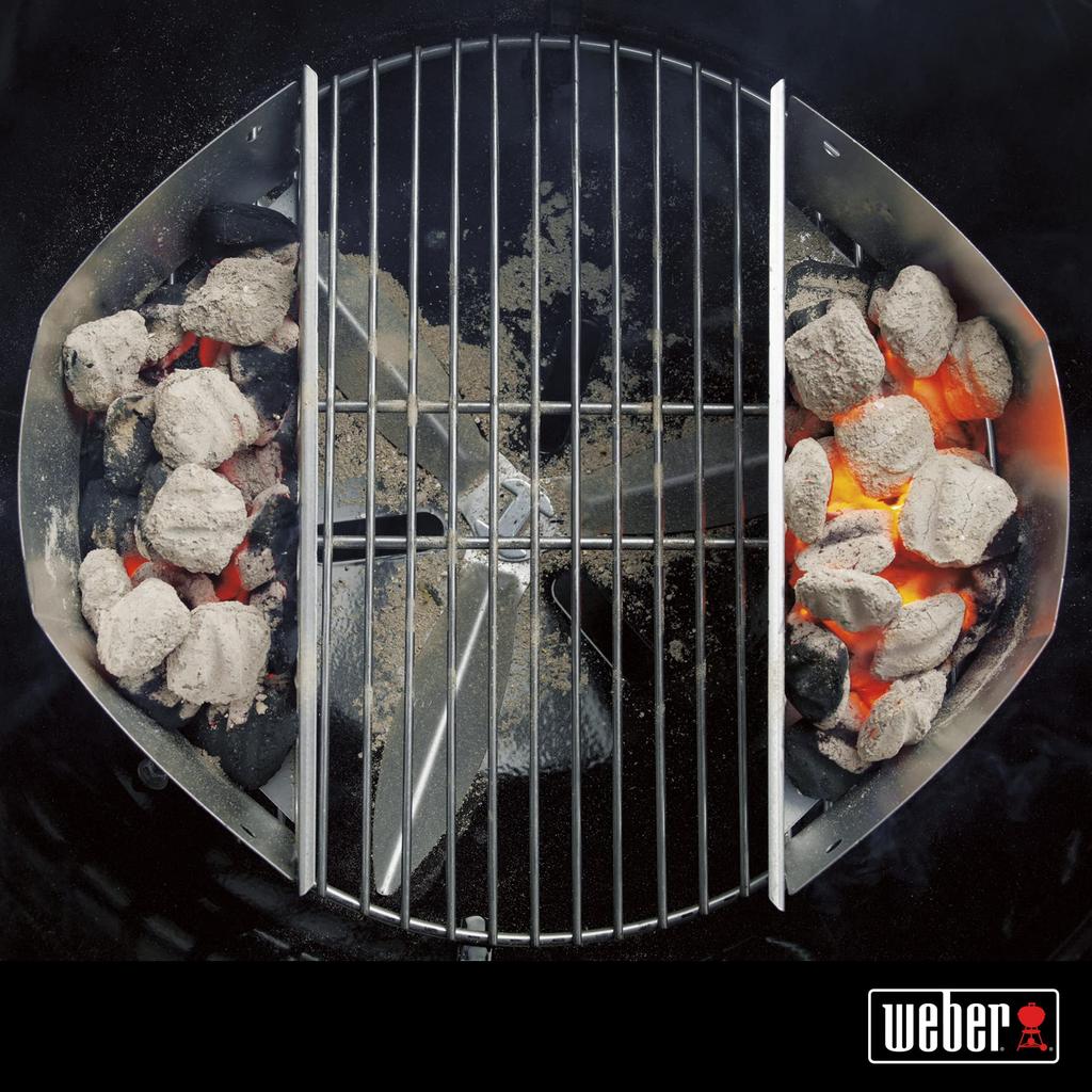 Weber BBQ Grill Char Basket with Charcoal Fuel Holder (Silver) [Official Japanese Product with 2-Year Warranty] 7403