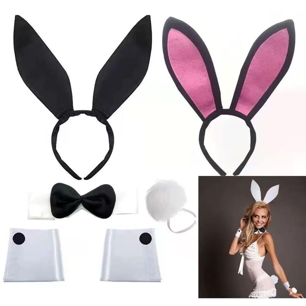 Cross-Border Bunny Ears Headband Set for Easter & Halloween