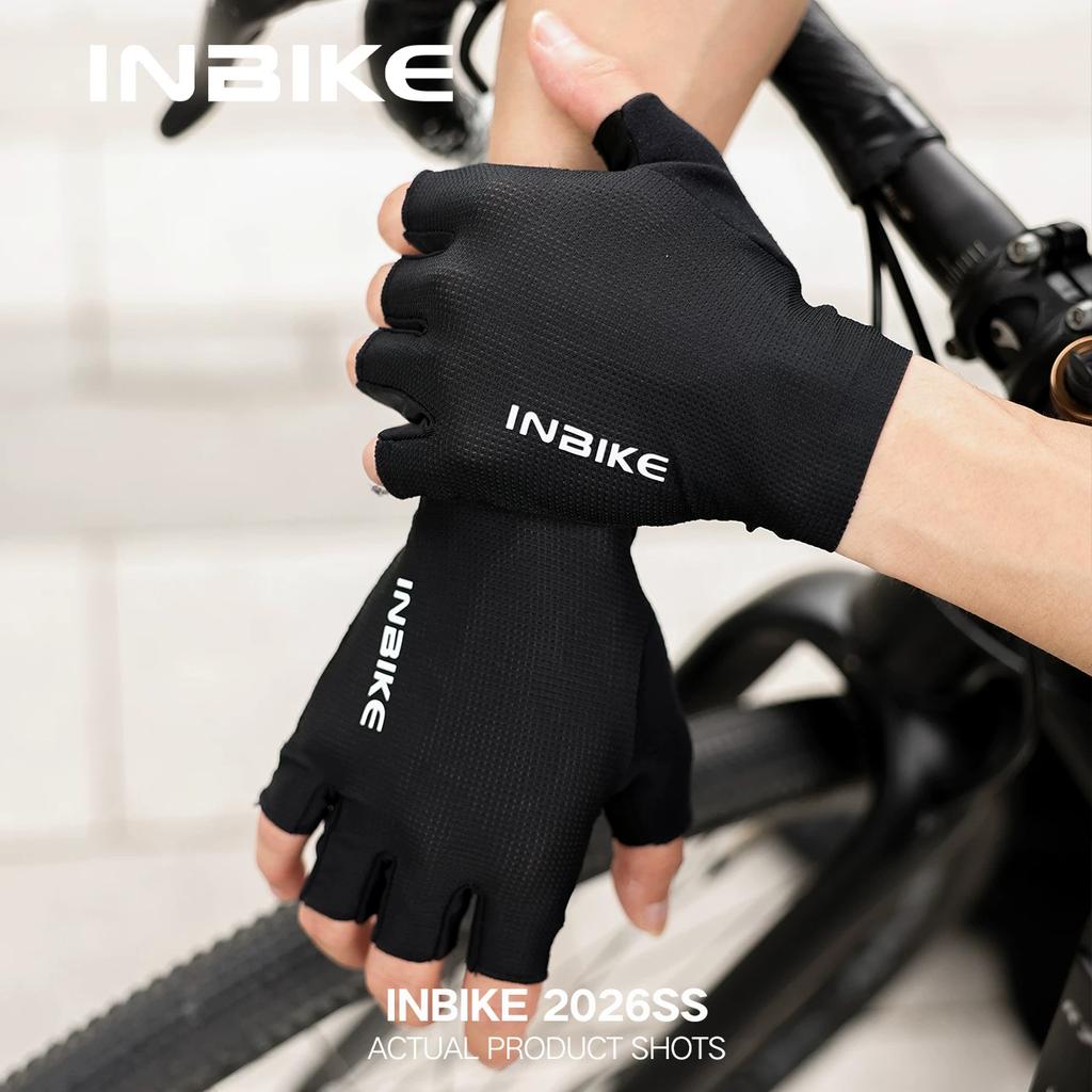 Inbike Cycling Gloves Silicone Shock-Absorbing Bicycle Gloves Half-Finger Summer Men's and Women's Road Mountain Bike Equipment