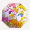 1pc Princess Pretty Cure Automatic Folding Umbrella - Portable 3-Fold Design with 8-Rib Iron Frame, Perfect for Fans, Travelers, Daily Use, and Gifts!