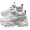 Thick-soled dad shoes girl 2025 new summer breathable mesh white shoes casual sports super hot shoes are not tired