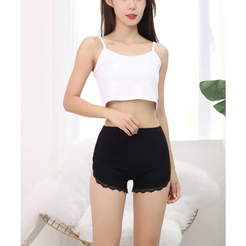 Lace Safety Pants Women's Panties Summer Modal Leggings Thin Shorts Three-quarter Pants