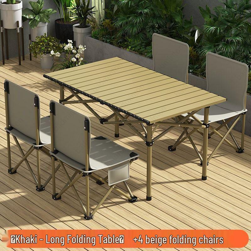 Portable Folding Outdoor Picnic and Camping Table & Chair Set