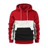 2023 Men's Autumn/Winter Color Block Patchwork Hoodie - European/American Fashion