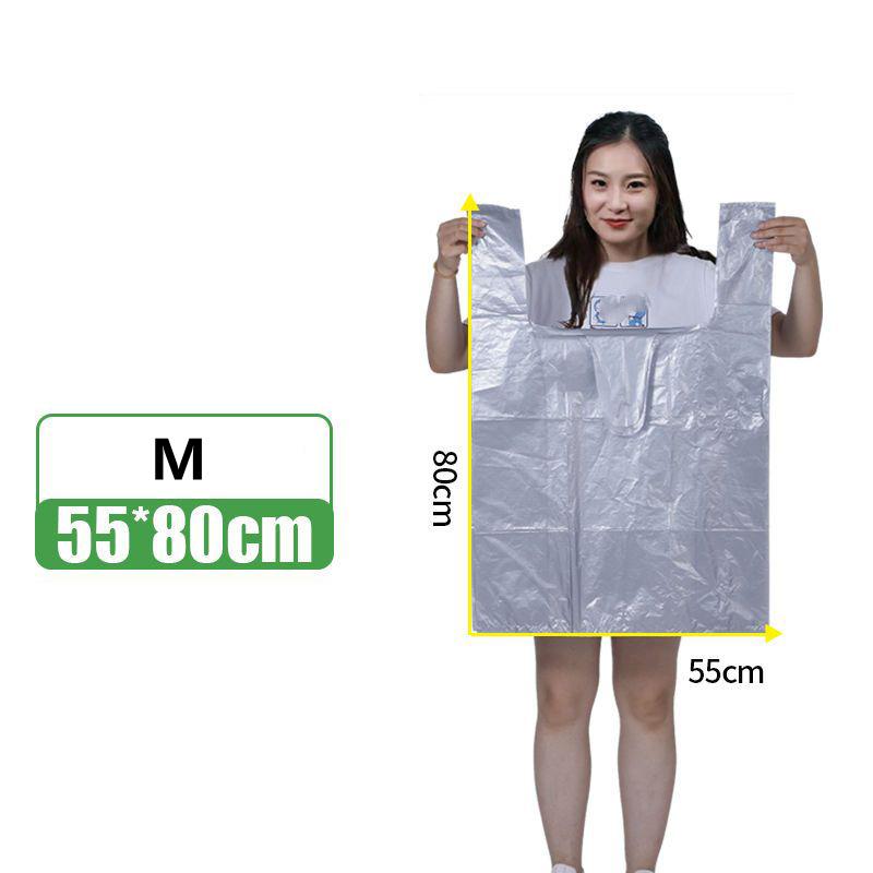 Transparent Extra Large Portable Plastic Storage Bag Thickened Moving Luggage Packaging Bag Handheld Clothes Quilt Storage Bag