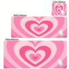 Minimalist Love Heart Wave Mouse Pad Large Office Natural Rubber Desk Mat Waterproof Desktop Keyboard Deskmat Gaming Mousepad
