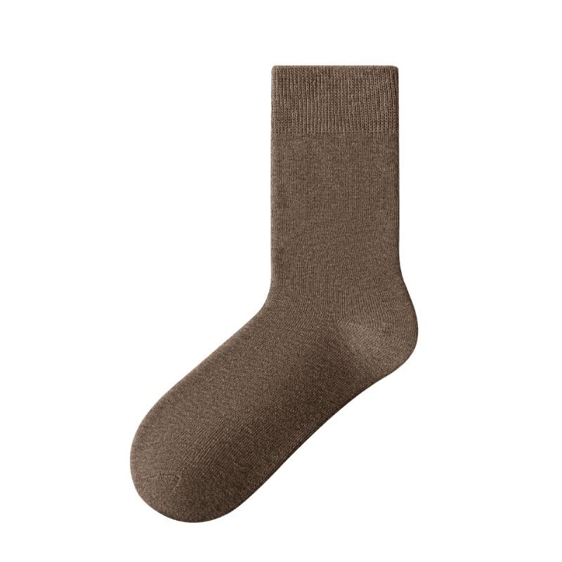 Men In Autumn and Winter Add Velvet and Thick Cold Proof Warm Wool Ring Antibacterial Socks