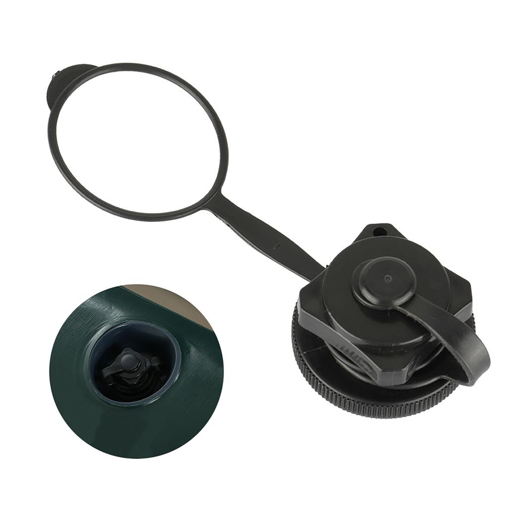 Black Plastic Inflatable Boat Replacement Air Valve 22.9mm Outer Diameter
