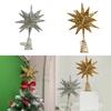 Christmas Tree Top Star Led Glitter Iron Art Decor For Holiday Celebration