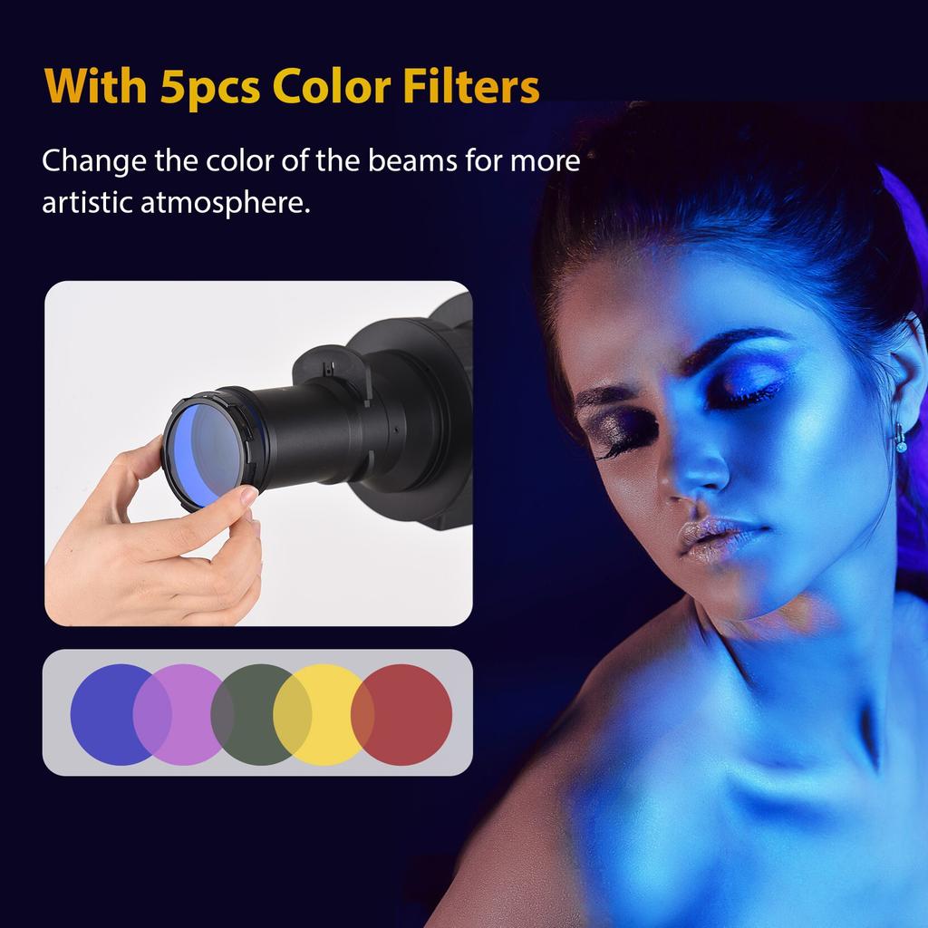 Optical Conical Snoot Bowens Mount Flash Projector Attachement Spotlight Snoot Photography Video Artist Modelling Shape