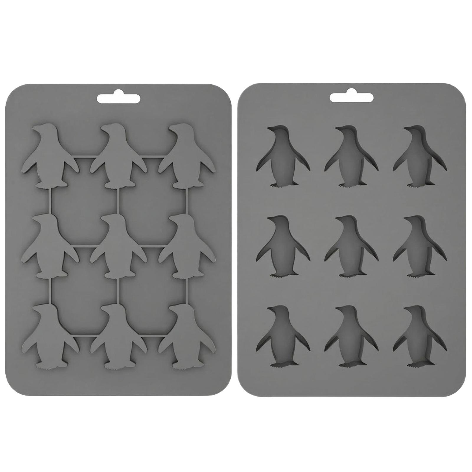 Animals Ice- Mold - Ocean Animals Turtle,Dolphins,Penguins,Silicone Mold For Baking Muffin Cake, Chocolate,Candy, Soap One Size