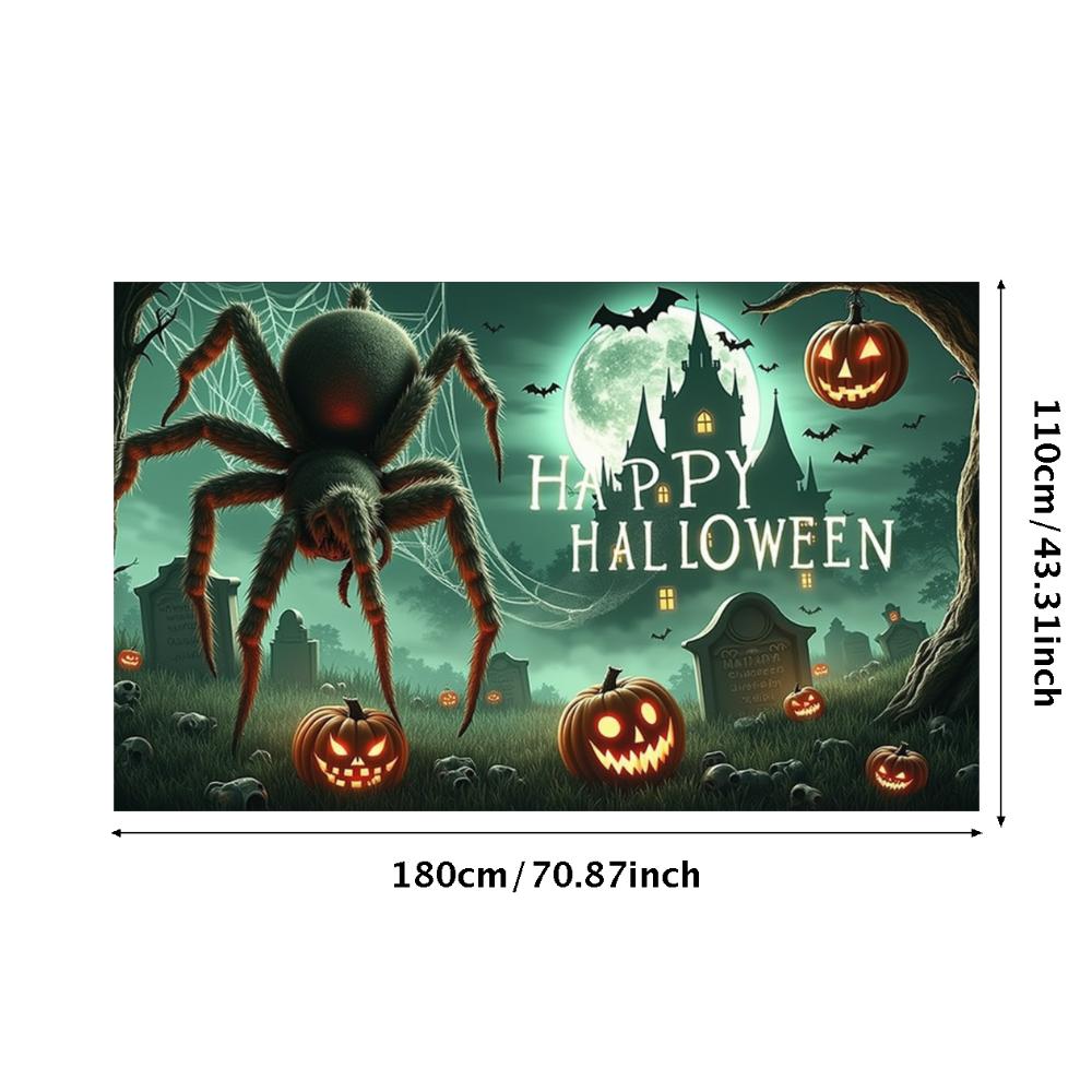 Holiday Banner Lanterns Party Prop Halloween Decor Dark Theme Scary Prop For Night Event Haunted House Holiday Event