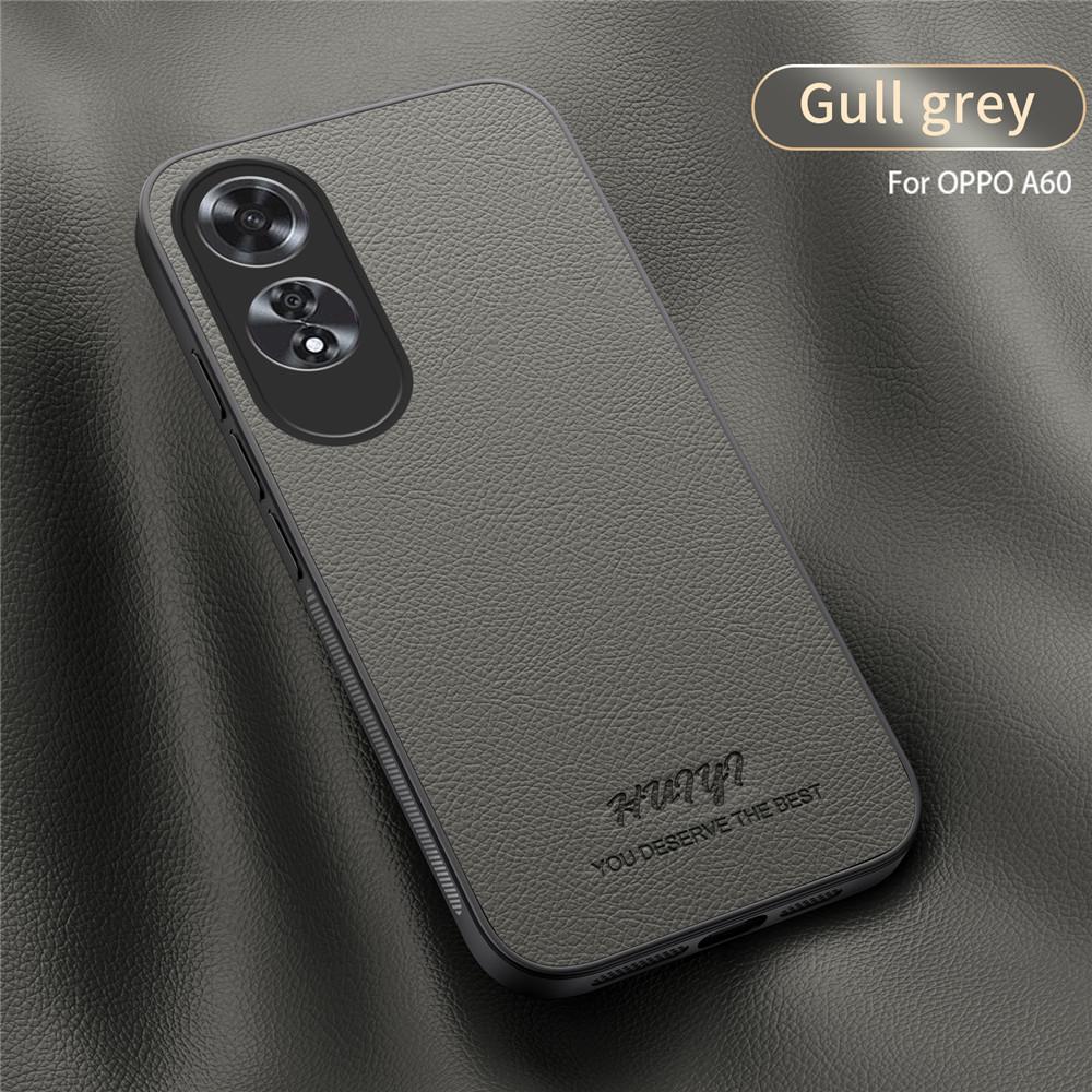 For Magsafe Luxury Business Leather Soft Frame Magnetic Cover For OPPO A60 4G OPPOA60 4G Phone Cases Capa