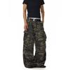 American vintage Camouflage Overalls Men's and Women's Pocket Design High Street Loose All-Match Wide-Leg Straight Casual Pants