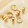 10pcs Stainless Steel Gold Adjustable Open Rings for Jewelry Making with Jump Ring Settings DIY Hip-hop Accessories Supplies