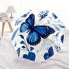1pc Butterfly Floral Automatic Open/close Folding Compact Umbrella, 8-Rib Sturdy Canopy, Lightweight Portable, Everyday Use, Gift, Outdoor Umbrella, T