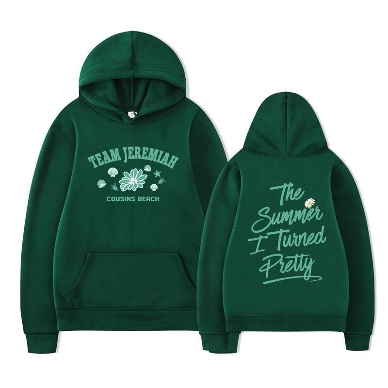 New The Summer I Turned Pretty Printed Loose Hooded Sweater Hoodie