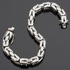 Hiphop Chain Bracelets For Men Never Fade Gold Color Stainless Steel Bracelet Manly Wrist 8.66" Classic Mens Jewellery Accessories