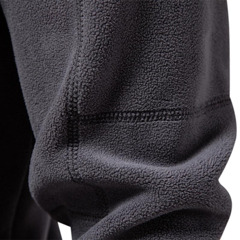 Men's Autumn and Winter Stand-up Collar Half-zipper Long-sleeved Sweater Stand-up Collar Men's Polar Fleece Top