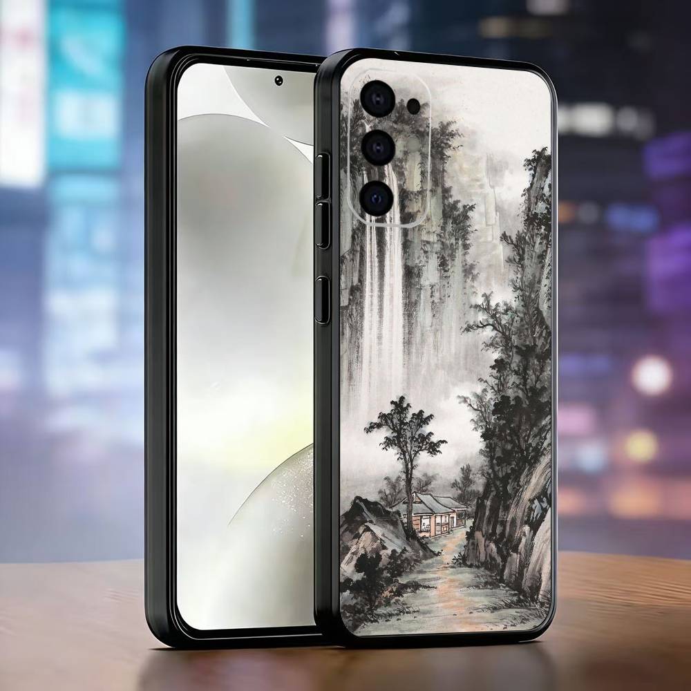 

Lnk Art Print Phone Case Black Silicone Soft For Samsung S25,S24,S21,S22,S23,S30,Ultra,S20,Plus,Fe,Lite Samsung S21Ultra