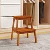 VidaXL Tabouret-escabeau 2 marches 40x38x50 cm Bois d'acacia solide, escabeau, tabouret de bain, escabeau 2 marches en bois 153333