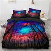 Starry Sky Art Down Comforter Set Bedding Set 3-piece Duvet Cover Set