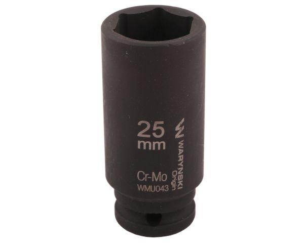 Long hexagonal impact socket 1/2" 25 . CrMo. DIN 3129. Waryński