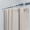 White Striped Bath Mat Waterproof Shower Curtain Home Decor Customizable Size Polyester Modern Bathroom Curtains