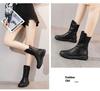 Women's 2026 British Style Mid-Calf Retro Martin Boots with Velvet Lining