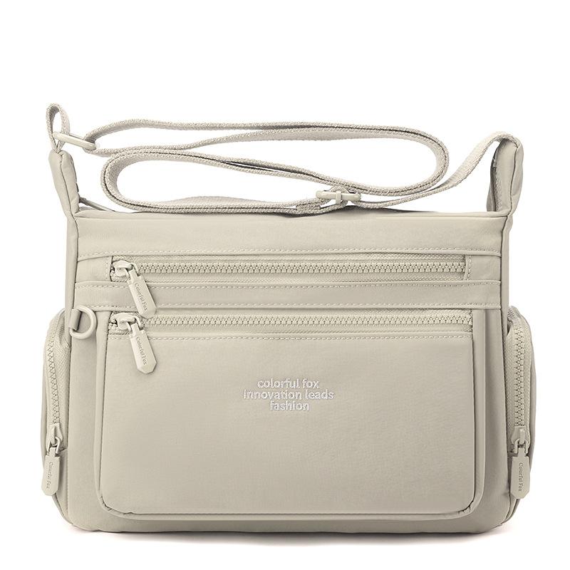 Ny dam stor kapacitet axelväska flerlagers stänkskyddad nylon budväska