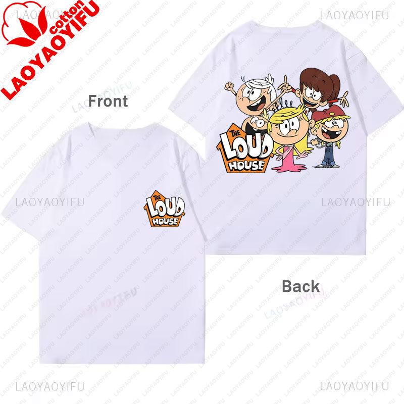 The Loud Houses T Shirt Casual Funny Y2k Clothes Cartoon Comedy Theme Graphic Tees Unisex Unisex Harajuku Streetwear Ropa De Mujer