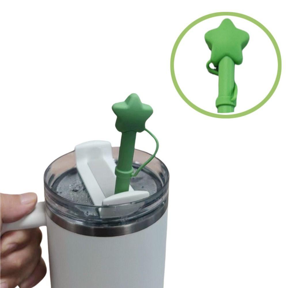Replacement Star Silicone Straw Party Supplies Large Diameter Straw Long Straw for 40 oz 30 oz Cup Tumbler