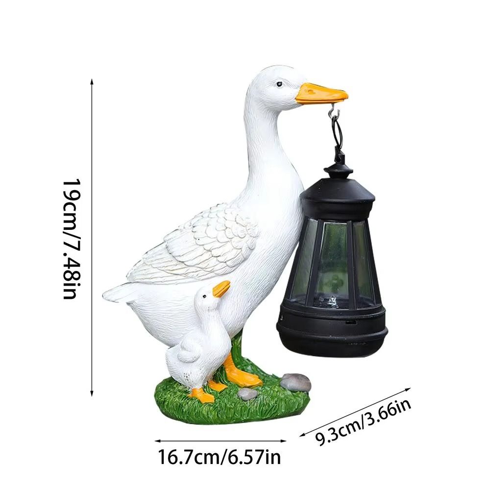 Warm Light Duck Solar Lantern LED Solar Garden Statue Solar Landscape Light  Courtyard