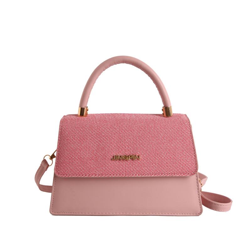 Spring new high-end texture trendy fashion portable small square bag niche versatile commuter messenger bag