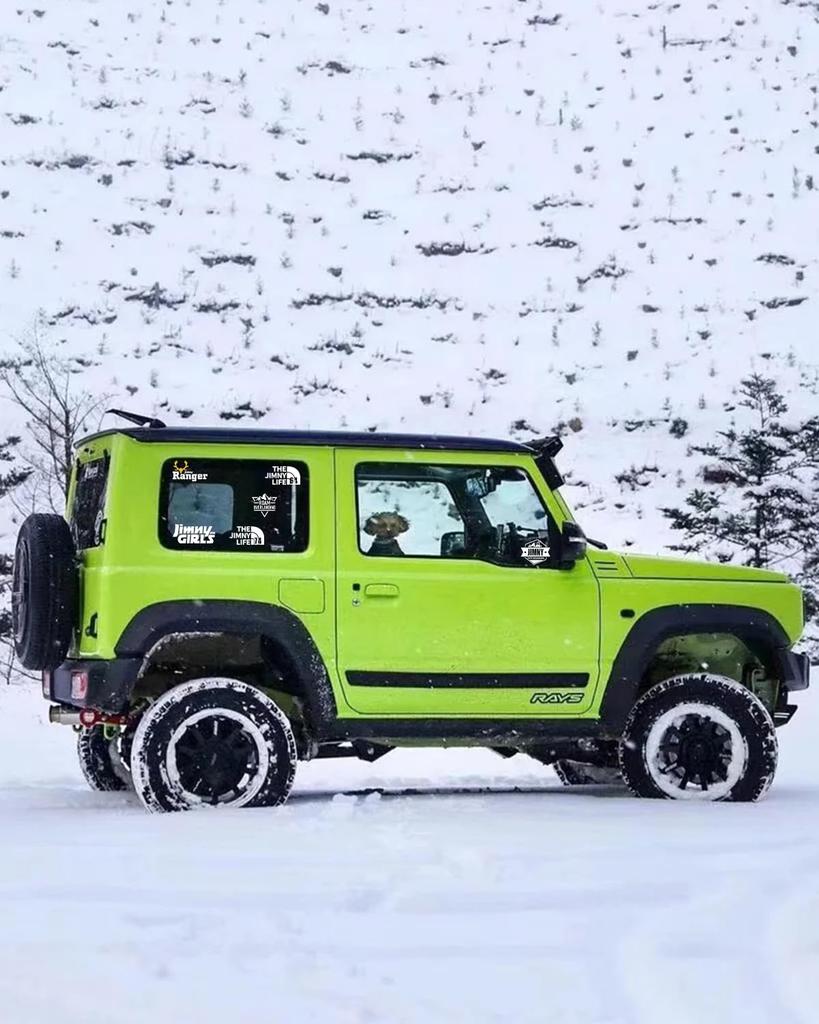 Maplewoodcar Jimny Sticker, Stylish, Original Design, Jimny, Jb64, Accessory, 3D Feeling, Cool, Waterproof, Easy