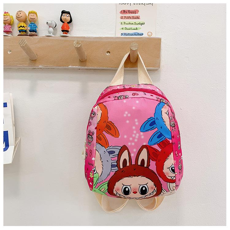 

Lightweight Charming Cartoon Backpack For Preschoolers Gender Neutral Fun Design Perfect For Use School світло-рожевий колір