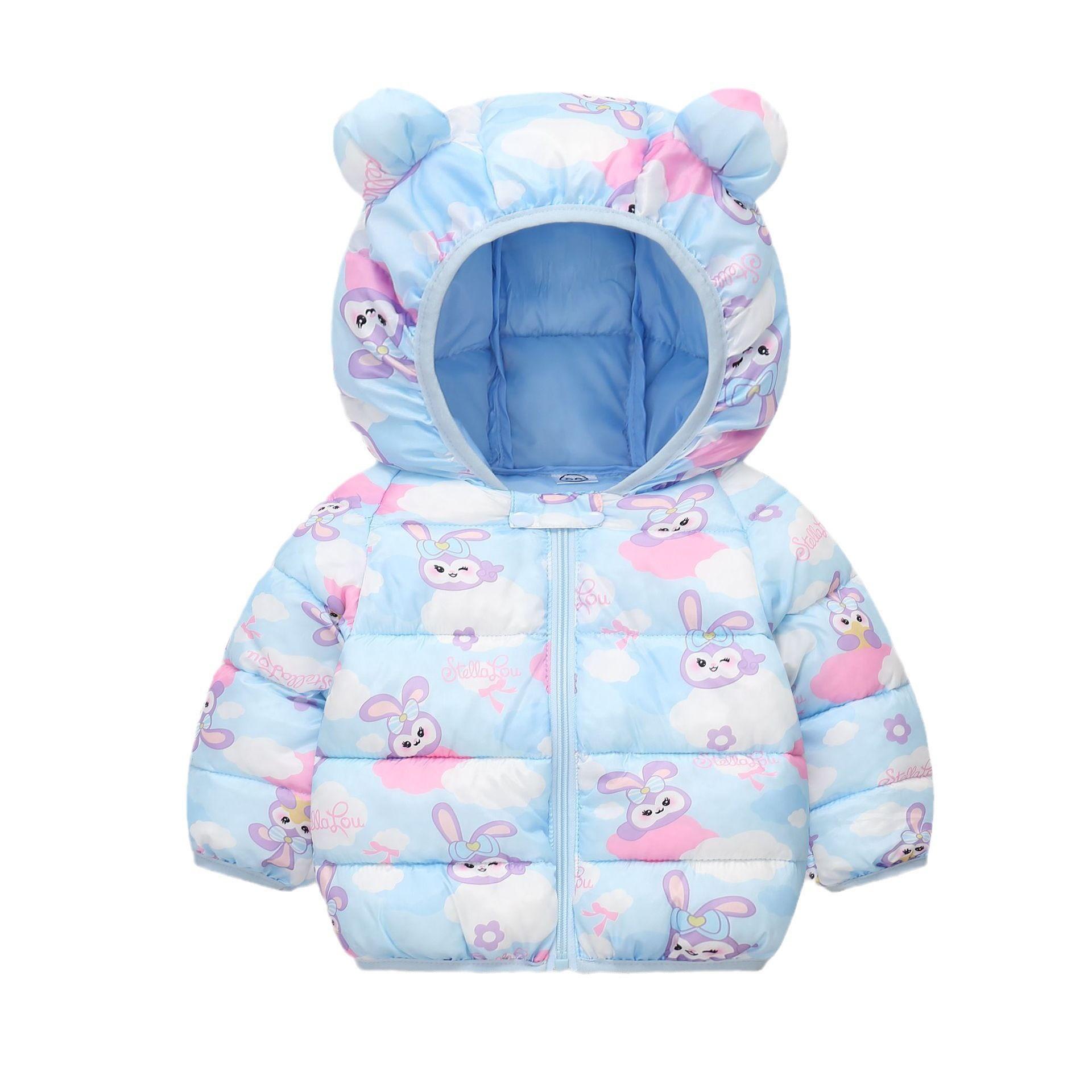 

Детские пуховики, детские стеганые куртки маленького и среднего размера, теплые куртки для мальчиков и девочек, детские ушки, детские стеганые куртки 100cm