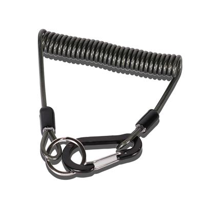 Fishing Rope Anti-Lost Spiral Spring Lure Pliers Lanyard Wire Spring Rope Elastic Coil Stretch Tether Fishing Accessories
