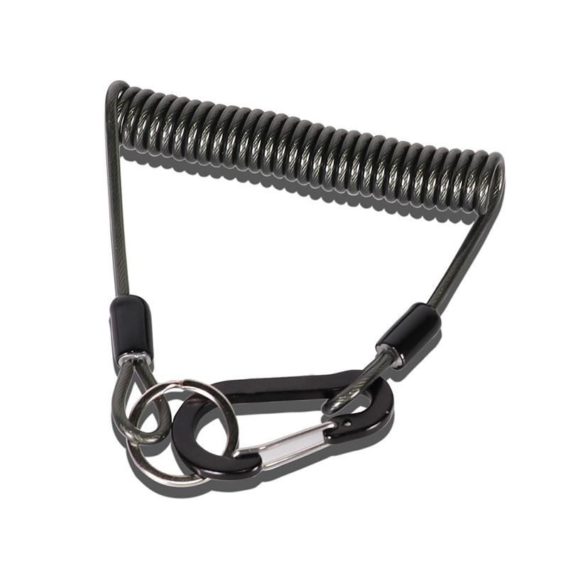 Rybářské lanko proti ztrátě spirálové pružinové lanko na kleště na nástrahy ocelové pružinové lanko elastická spirálová šňůra strečové lanko rybářské příslušenství